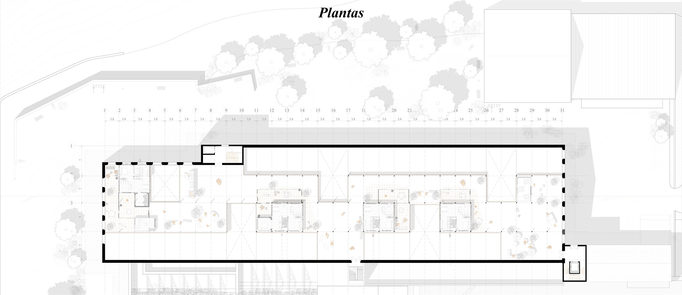 Planta de ocupación — baja